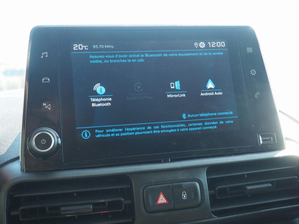 Peugeot Partner (3) BHDI 100 S&S STANDARD 650KG PREMIUM 4 portes  (juin 2020)